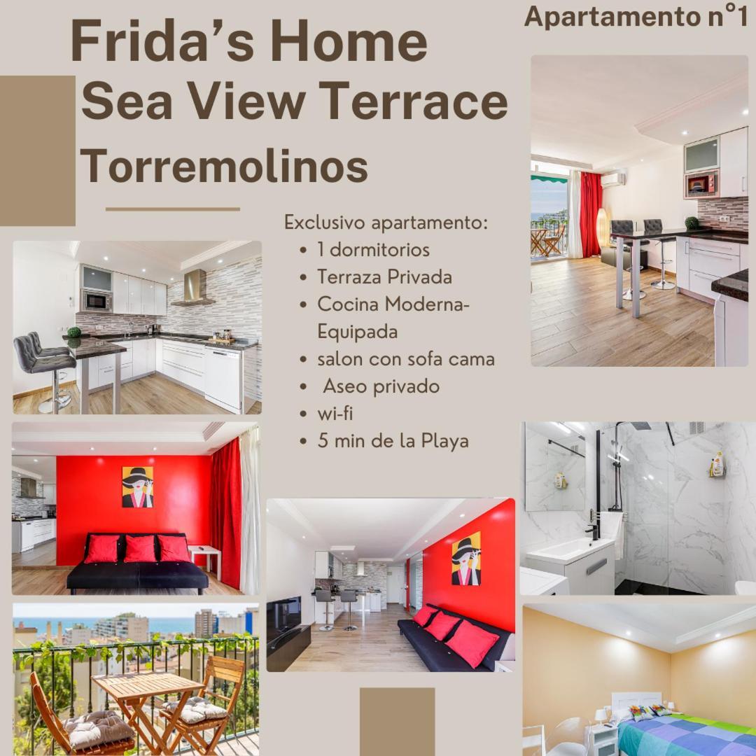 Frida'S Home-Sea View Terrace Torremolinos Exteriör bild